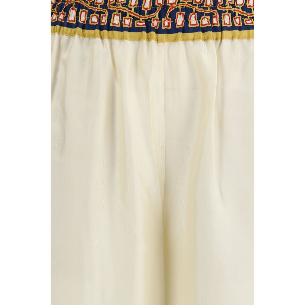 La Double J Multicolor Silk Casual Pants