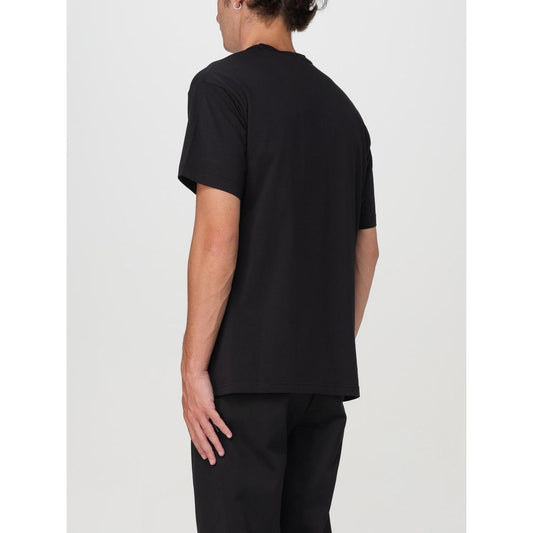 Versace Jeans Schwarzes Baumwoll-T-Shirt