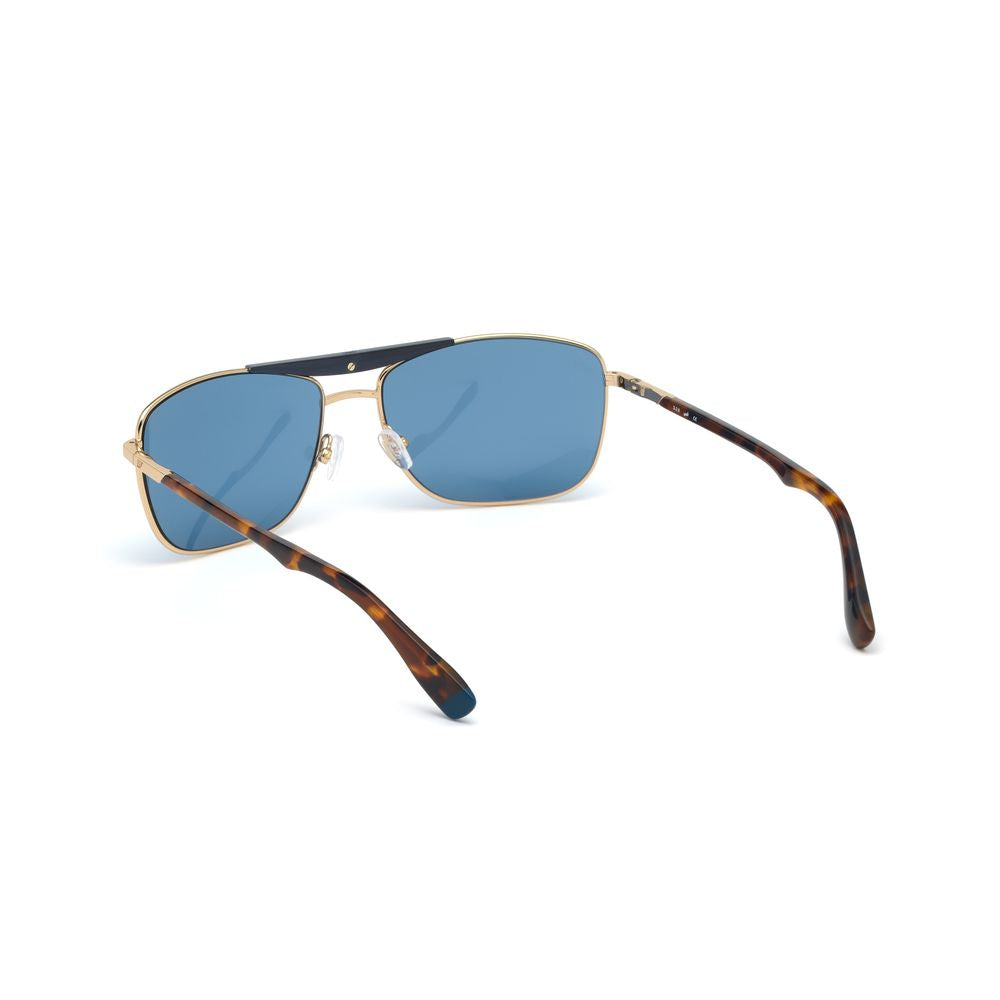 WEB EYEWEAR Gold Metal Sunglasses