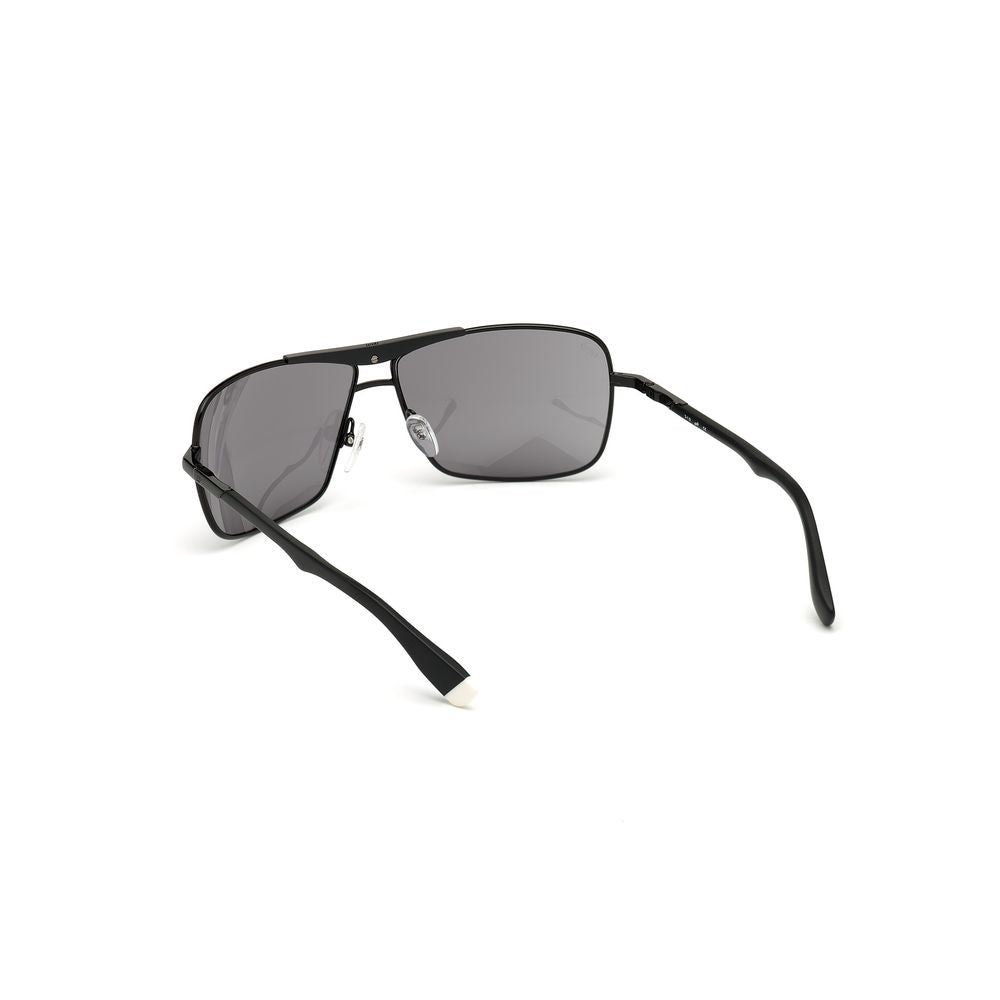 WEB EYEWEAR Black Metal Sunglasses