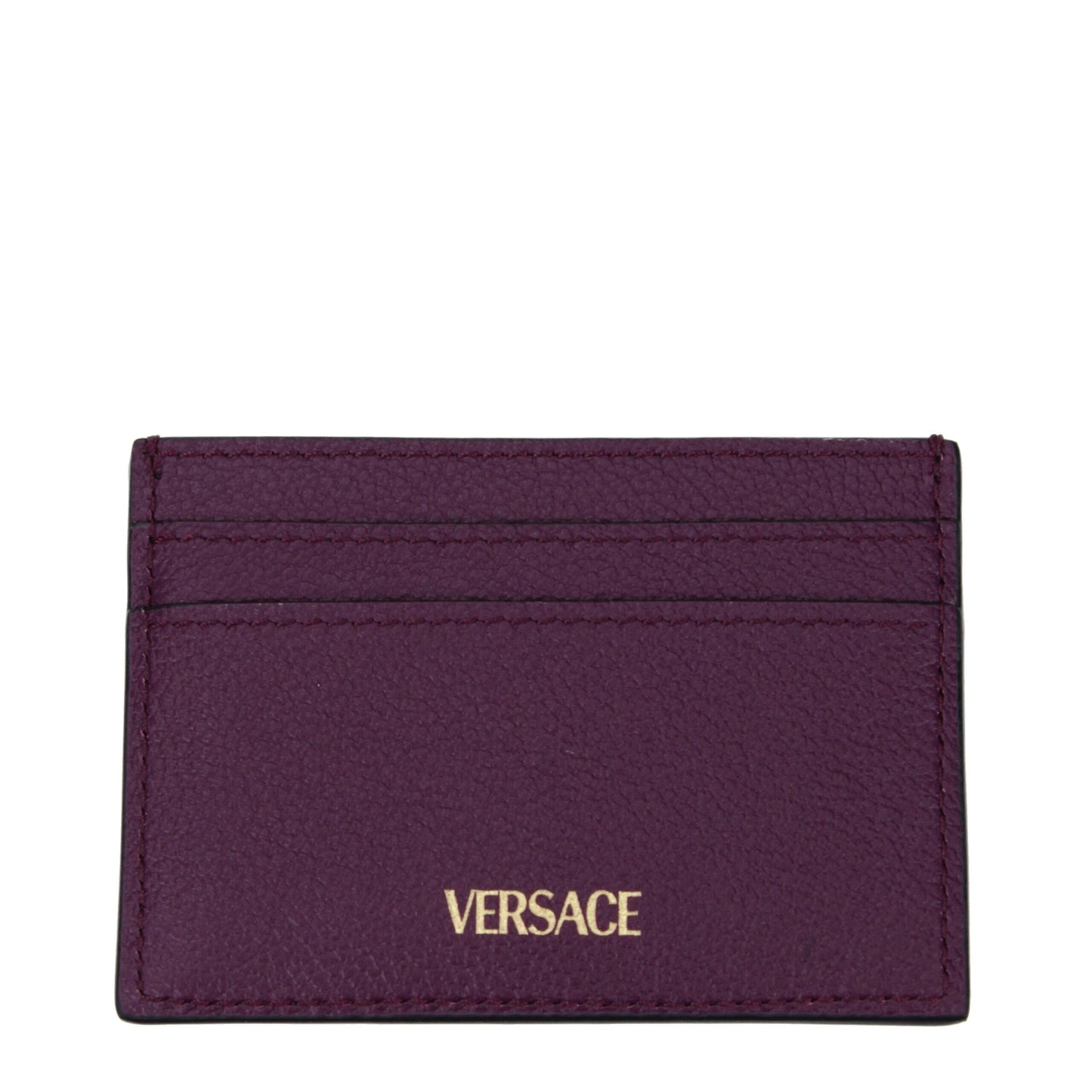 Versace Purple Leather Cardholder