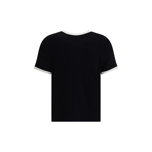 Versace Black Viscose T-Shirt