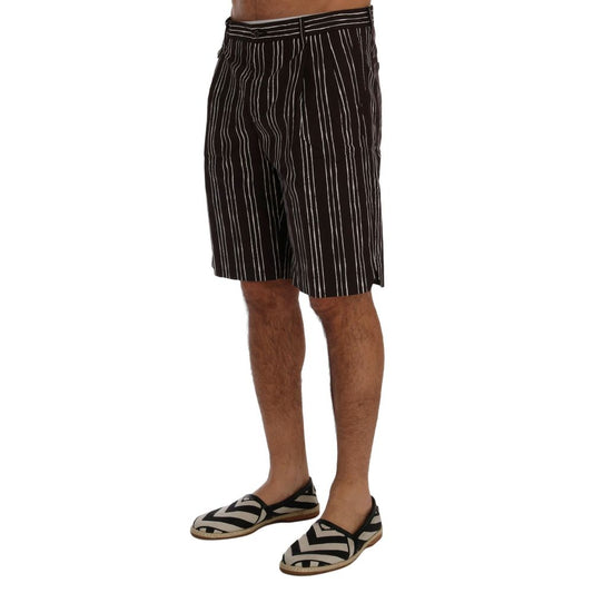 Dolce & Gabbana Bordeaux Cotton Knee Length