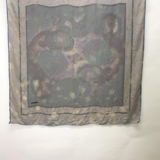 Chanel Silk Scarf: Abstract Floral Design