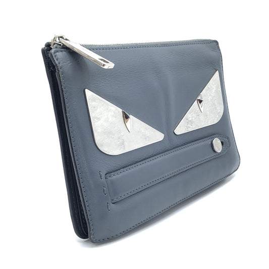 Fendi Leather Pouch With Monster Design