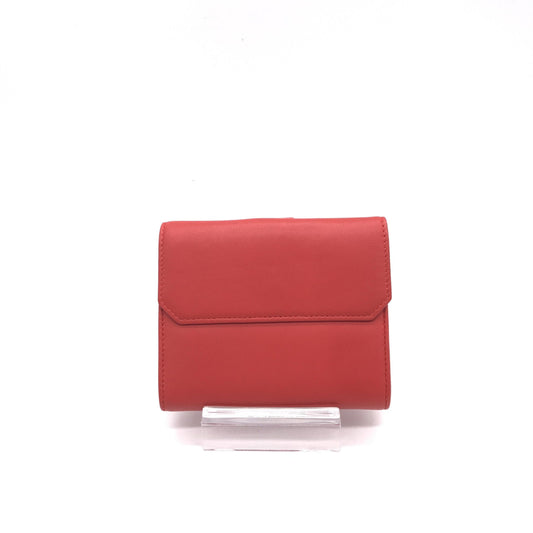 Loewe Red Leather Trifold Wallet