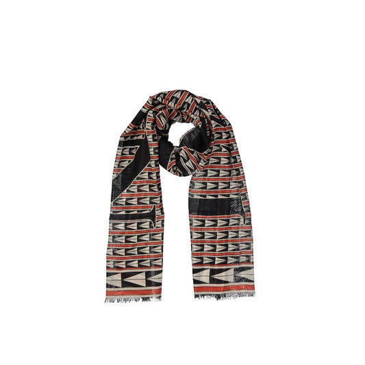 Lanvin Black Wool Foulard