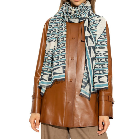 Lanvin Blue Wool Foulard