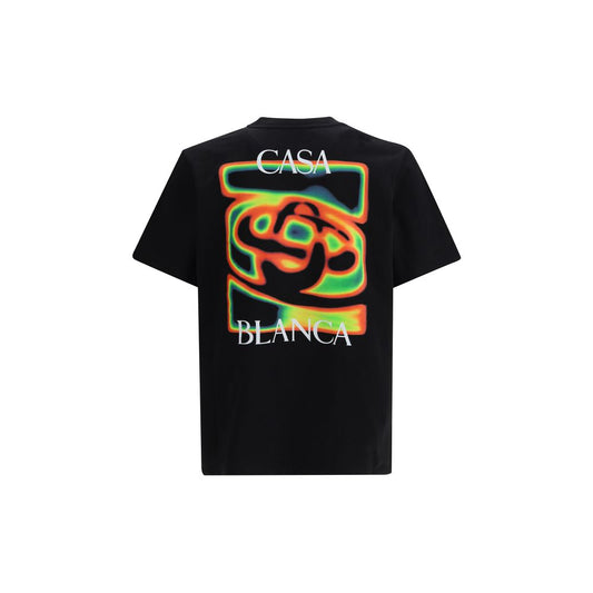 Casablanca Black Cotton T-Shirt