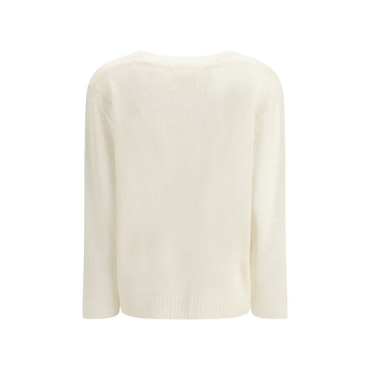 Lisa Yang White Cashmere Sweatshirt