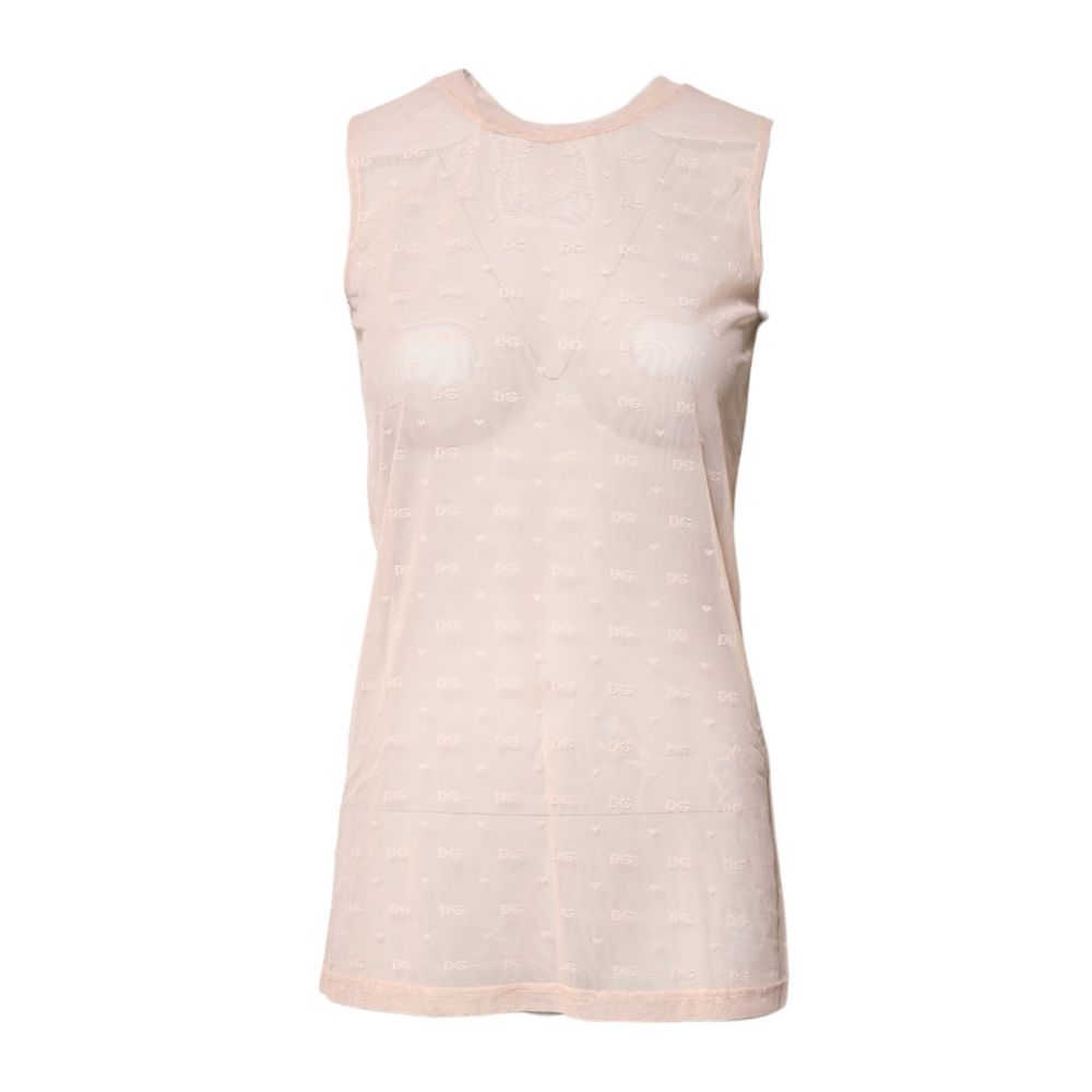 Dolce & Gabbana Beige Nylonbluse