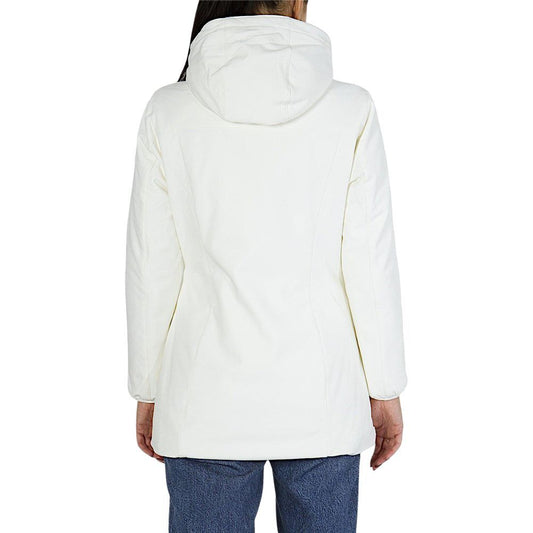 Yes Zee Weiße Polyamid-Shelljacke
