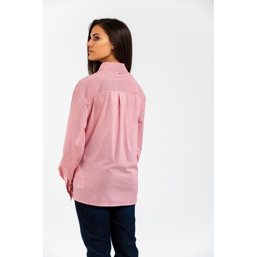 Gas Red Cotton Pattern Shirt