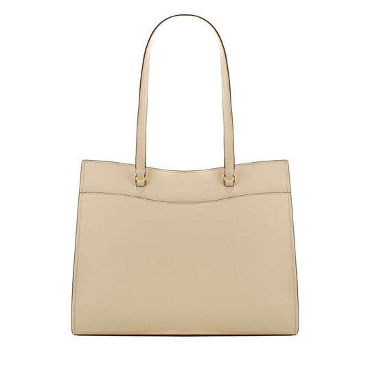 Michael Kors Beige Leather Tote Bag