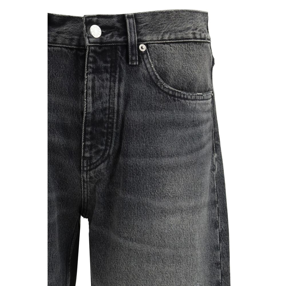 Sunflower Black Cotton Relaxed Fit Jeans