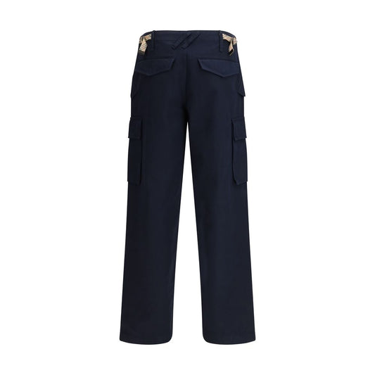 Burberry Blue Cotton Cargo Pants