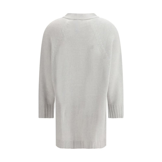 Fabiana Filippi Gray Wool Cardigan