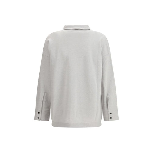 Fabiana Filippi Gray Wool Dress Shirt