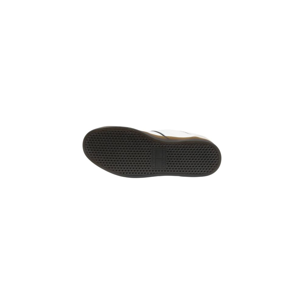 Tommy Hilfiger Jeans Schwarze Leder-Low-Top-Sneaker
