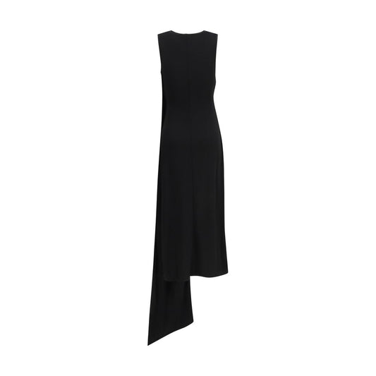 Ami Paris Black Viscose Casual Dress
