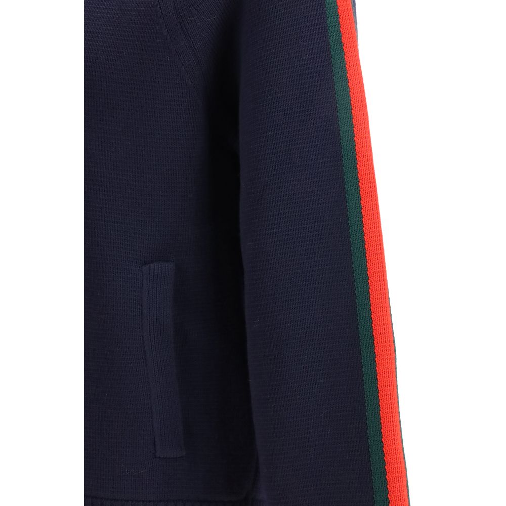 Gucci Blaue Wolljacke in voller Länge