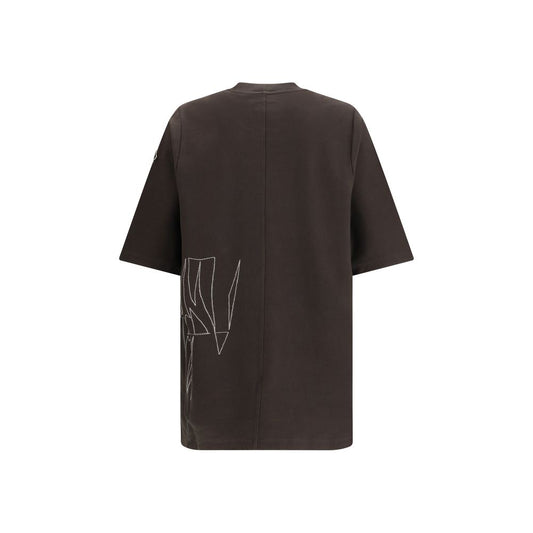 Moncler x Rick Owens Brown Cotton T-Shirt