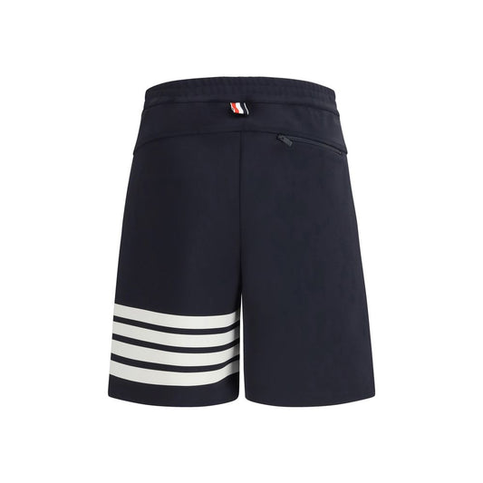 Thom Browne Blue Viscose Bermuda Shorts