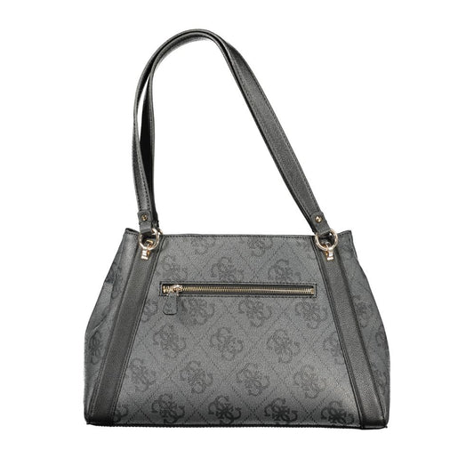 Guess Jeans Nero Poliuretano Women Handbag