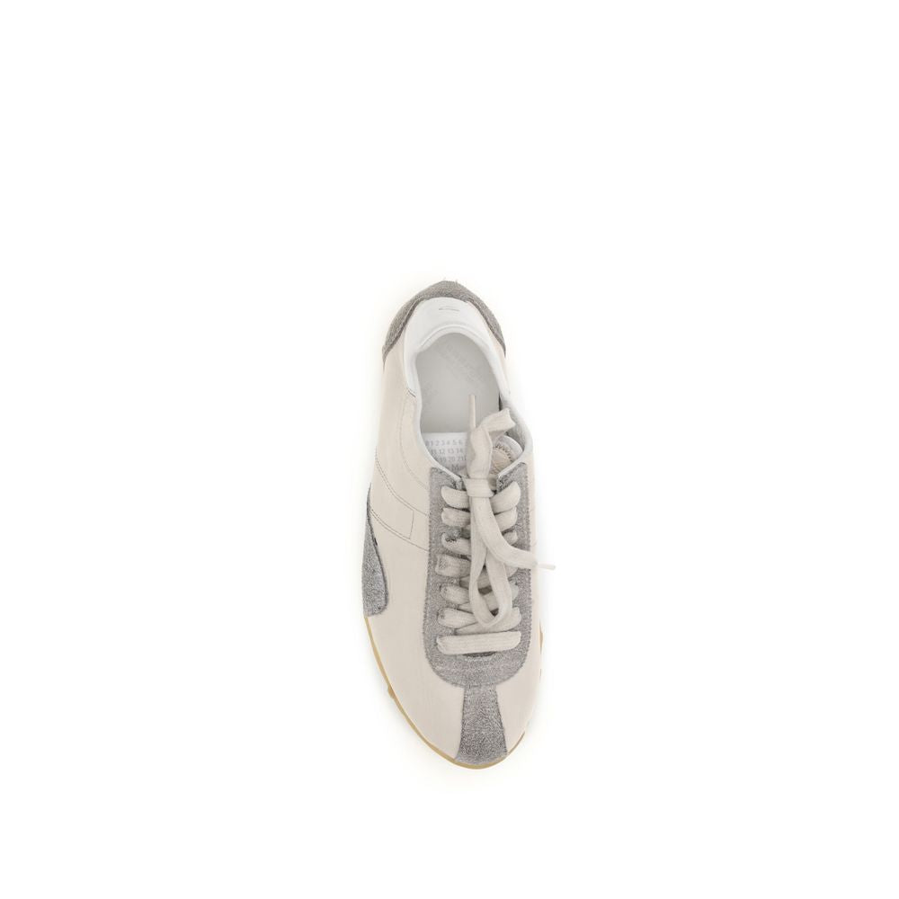 Maison Margiela Beige Sportschuhe aus Ziegenleder