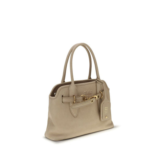 Miu Miu Beige Lamb Ovis Aries Aries Handbag