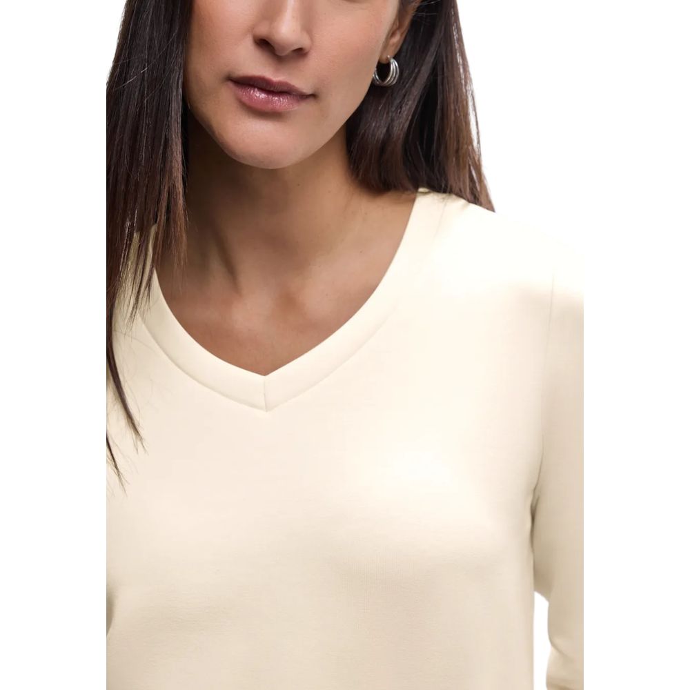 Street One Beige Modal Sweatshirt