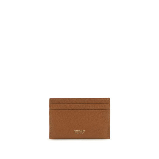 Ferragamo Brown Calf Leather Bos Taurus Wallet