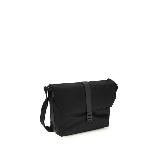 Ferragamo Black Nylon Shoulder Bag