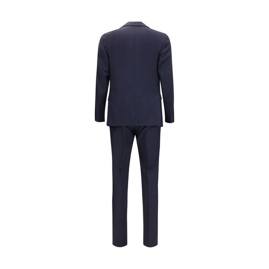 Lardini Blue Wool Two-Piece Suit