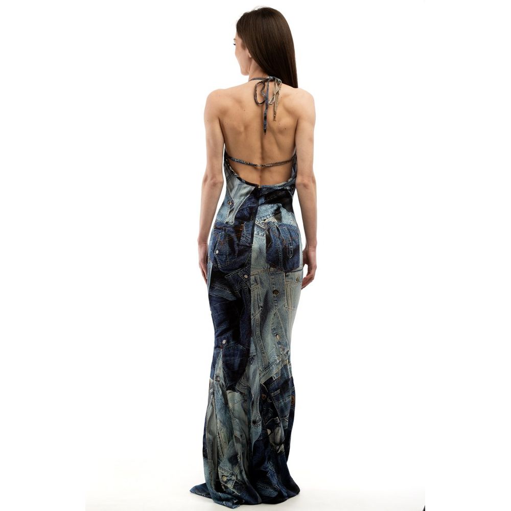 Love Moschino Mehrfarbiges Viskose Freizeitkleid