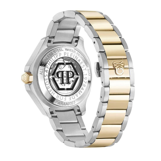 Philipp Plein Gold Stainless Steel Dress Watch
