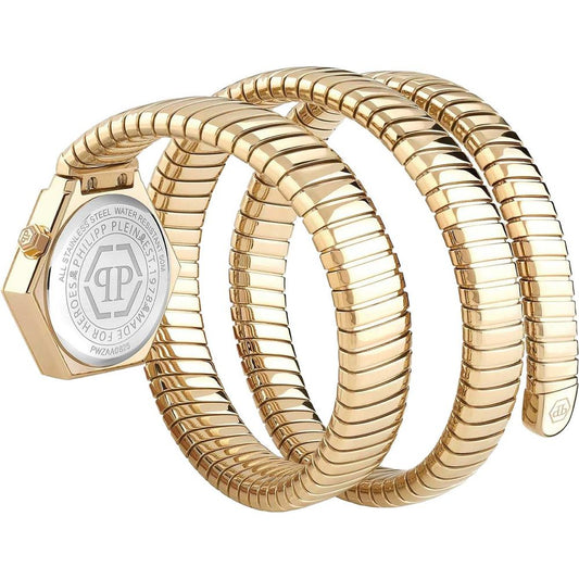 Philipp Plein Gold Stainless Steel Dress Watch