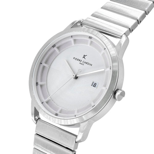 Pierre Cardin Gray Stainless Steel Dress Watch