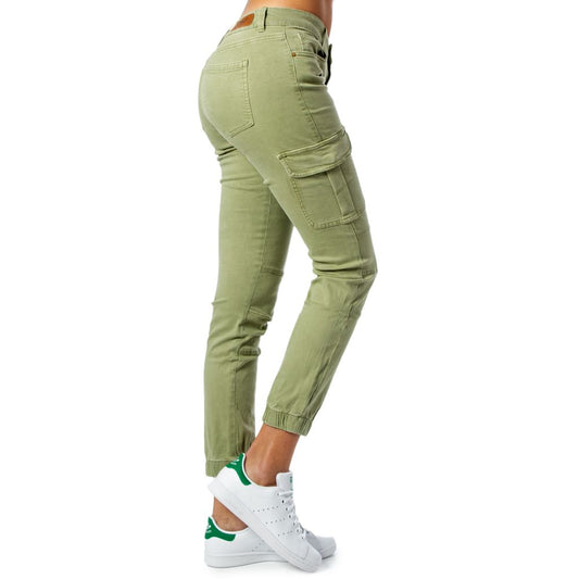 Only Green Cotton Cargo Pants