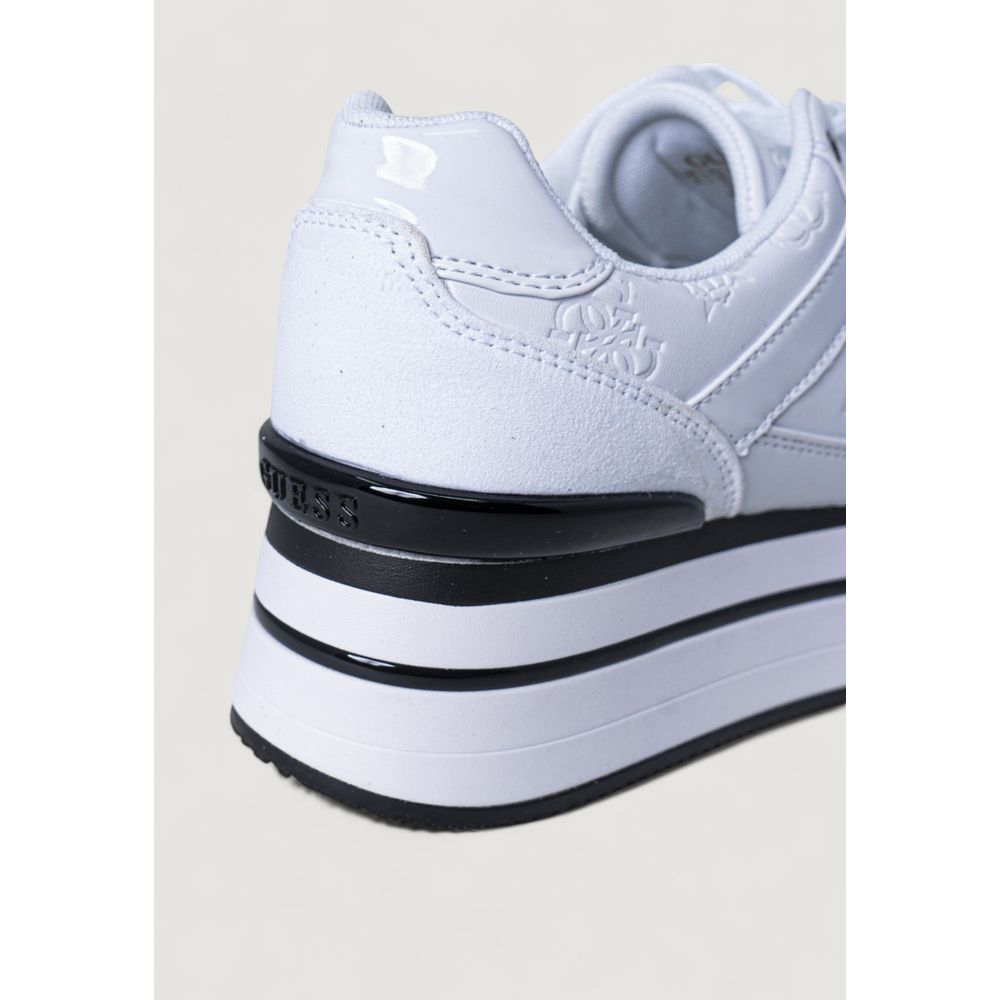 Guess weiße Polyester-Plateau-Sneaker