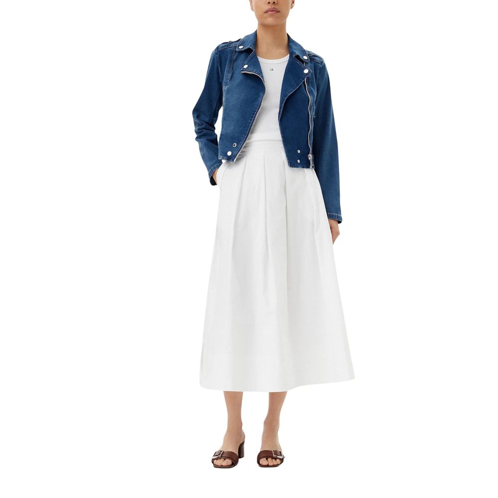 Morgan De Toi Blaue Baumwoll-Jeansjacke