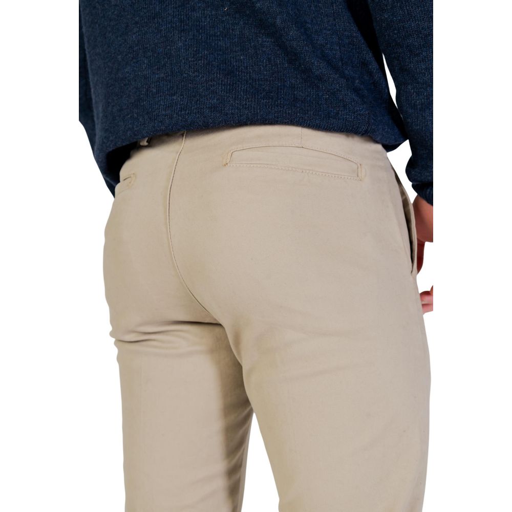 Borghese Beige Cotton Skinny Pants