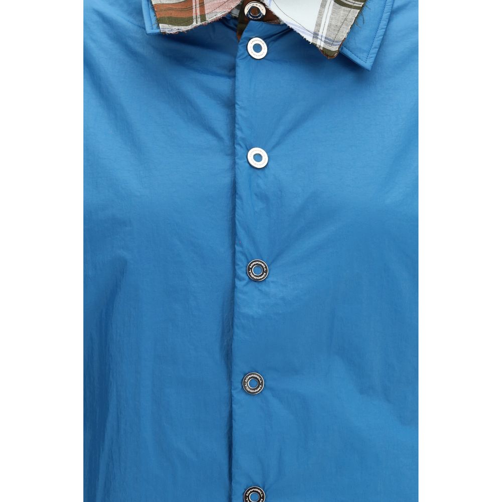 MARBELL Blue Polyamide Dress Shirt