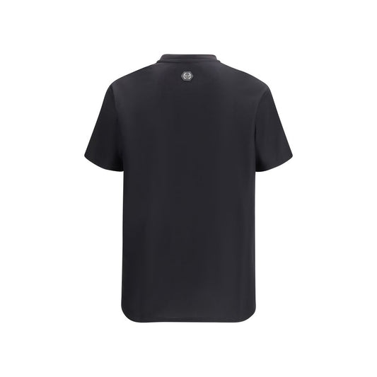 Philipp Plein Black Cotton T-Shirt