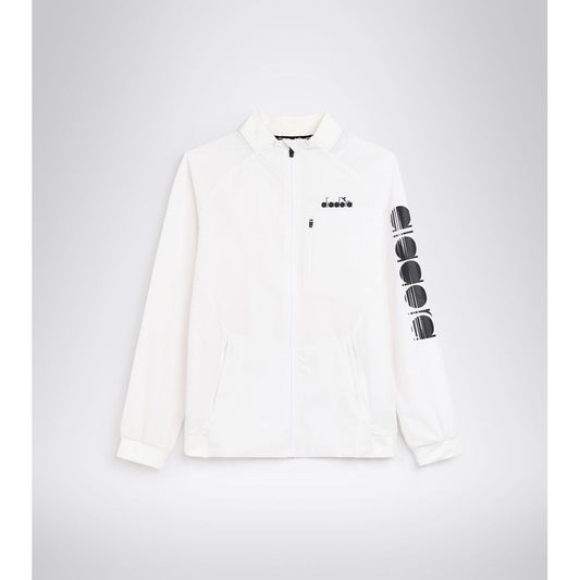 Diadora White Polyamide Shell Jacket