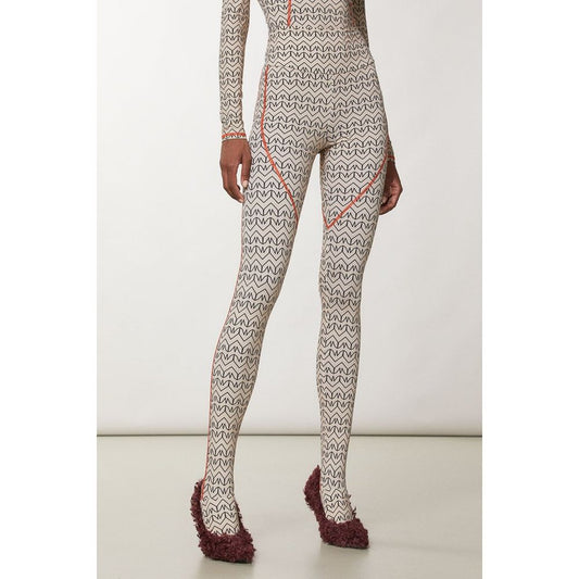 Patrizia Pepe Bicolor Polyamide Leggings