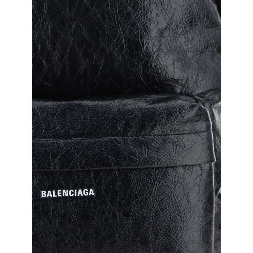 Balenciaga Black Calf Leather Bos Taurus Backpack