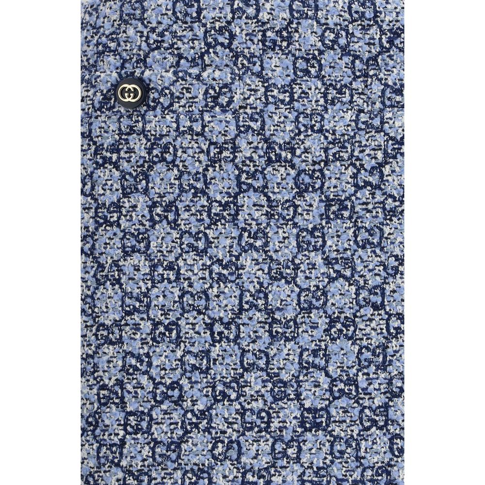 Gucci Minirock aus blauer Baumwolle