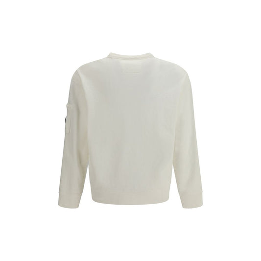 C.P. Company White Cotton Sweatshirt