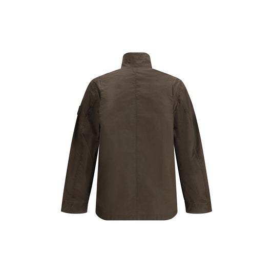 Stone Island Brown Polyester Rain Coat